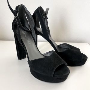Stuart Weitzman Suede Platform Sandals